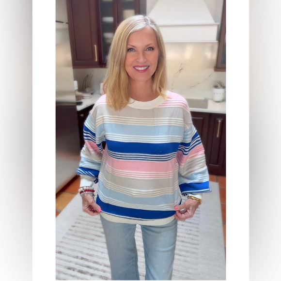 NWT Colorful Striped Sweater-S - Picture 5 of 14